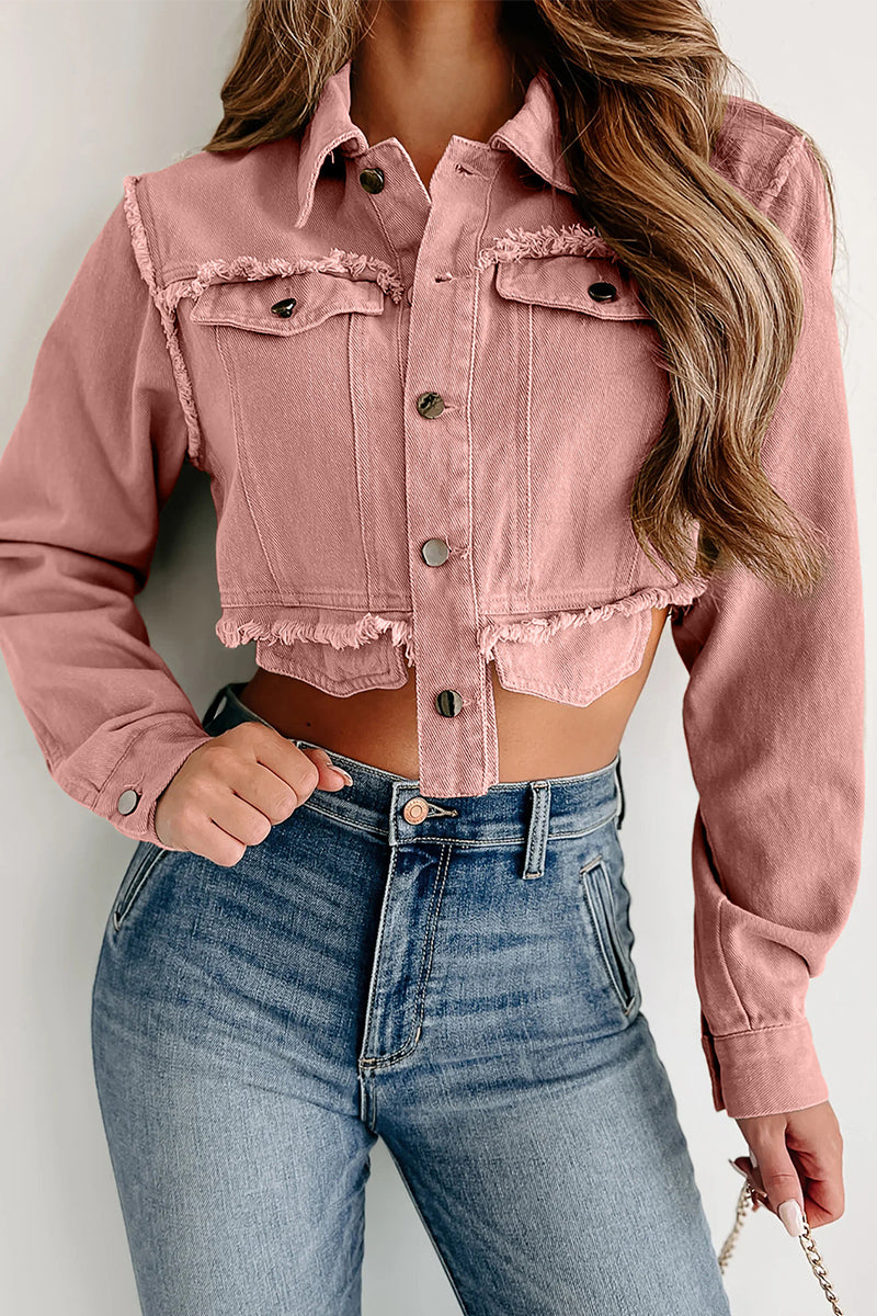 Vêtements d'extérieur décontractés, simples et unis, avec col montant.