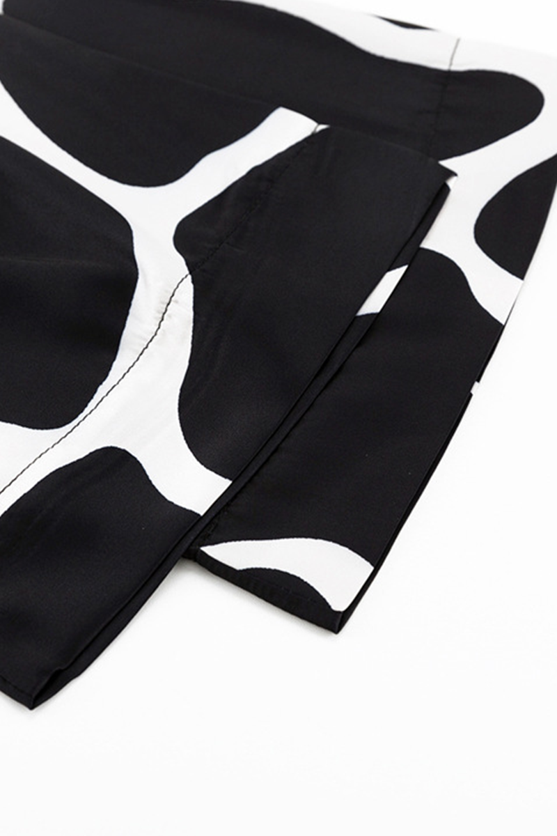 Vêtements de nuit bandage à imprimé géométrique Casual Living