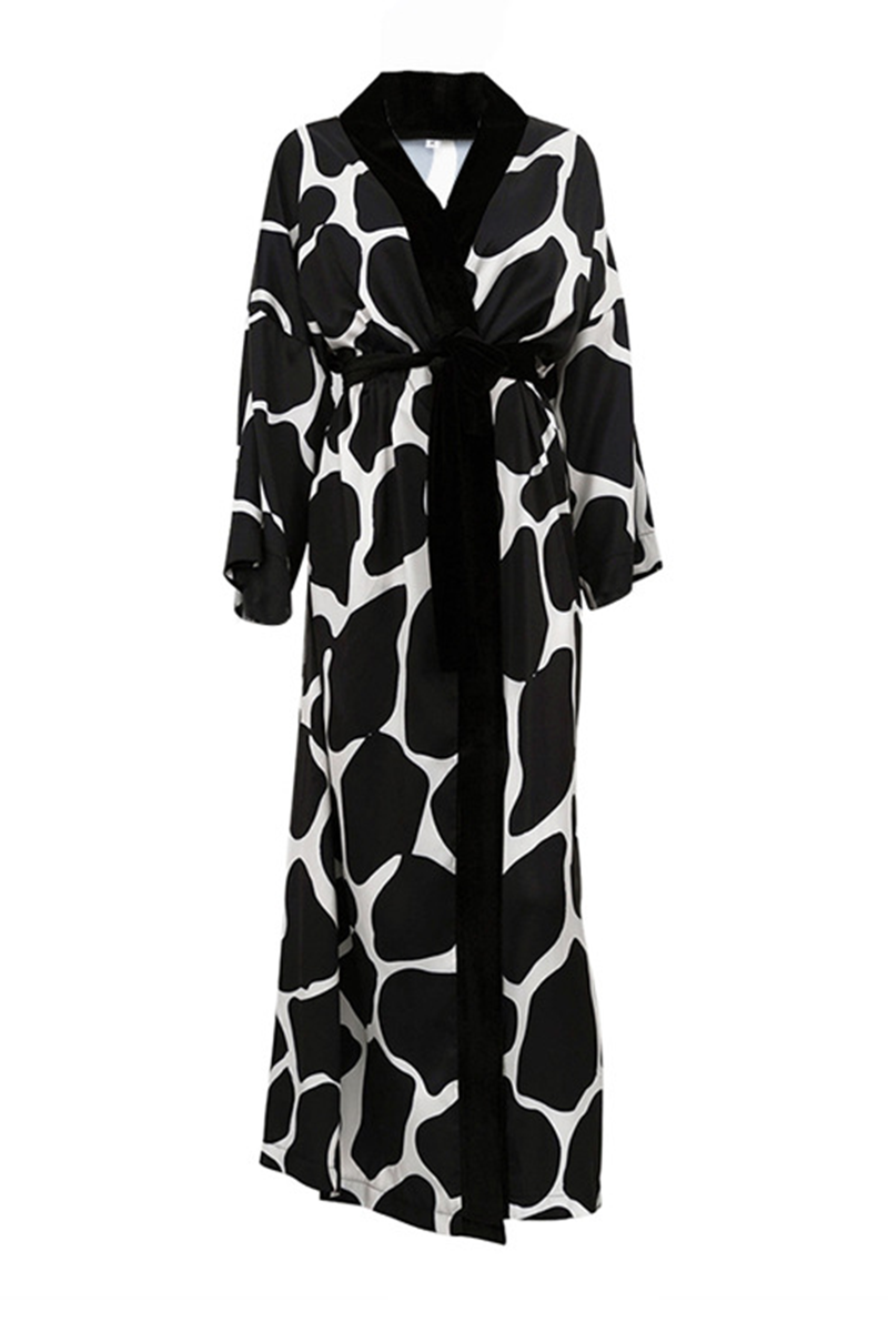 Vêtements de nuit bandage à imprimé géométrique Casual Living