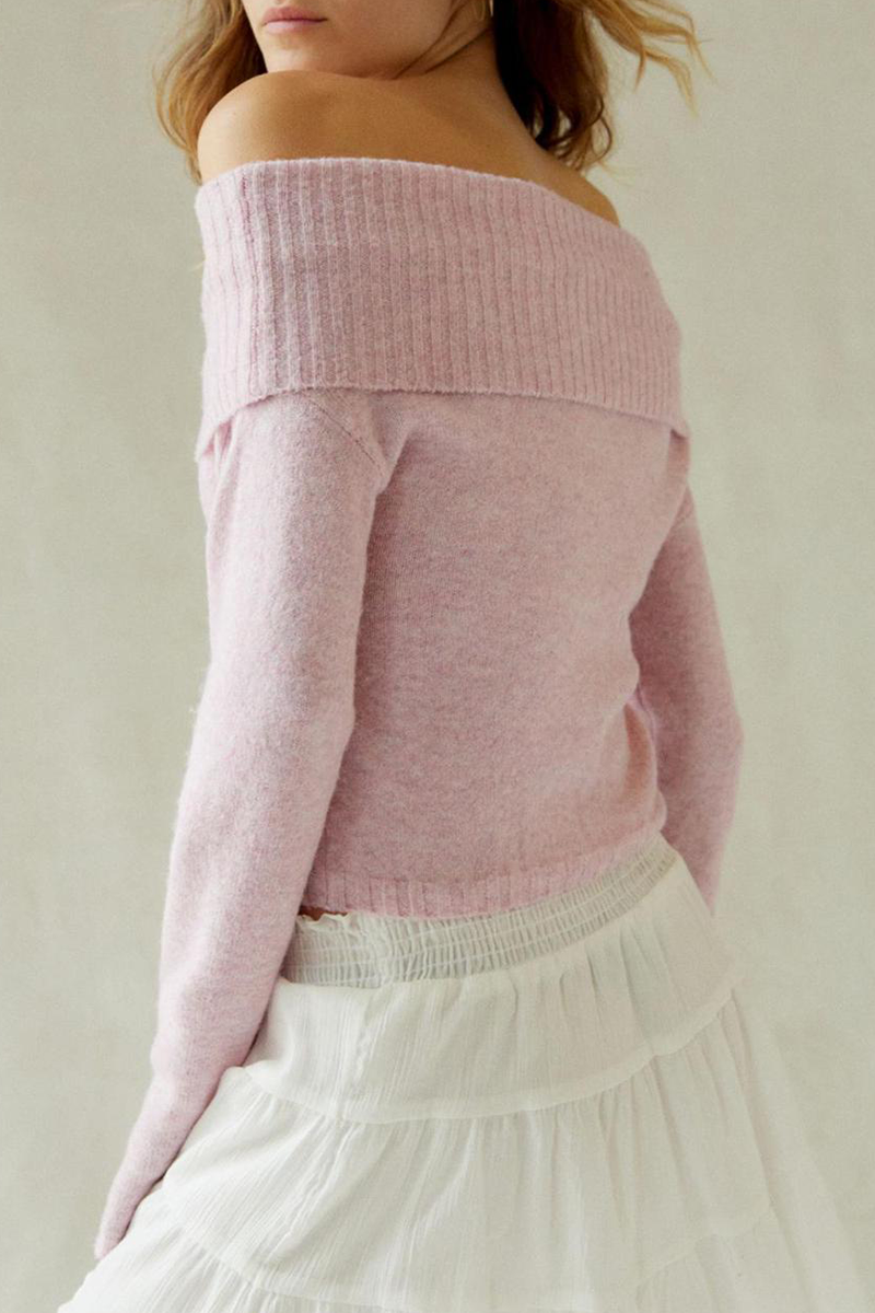 Sexy Solid Backless Off the Shoulder Sweaters (5 Colors)