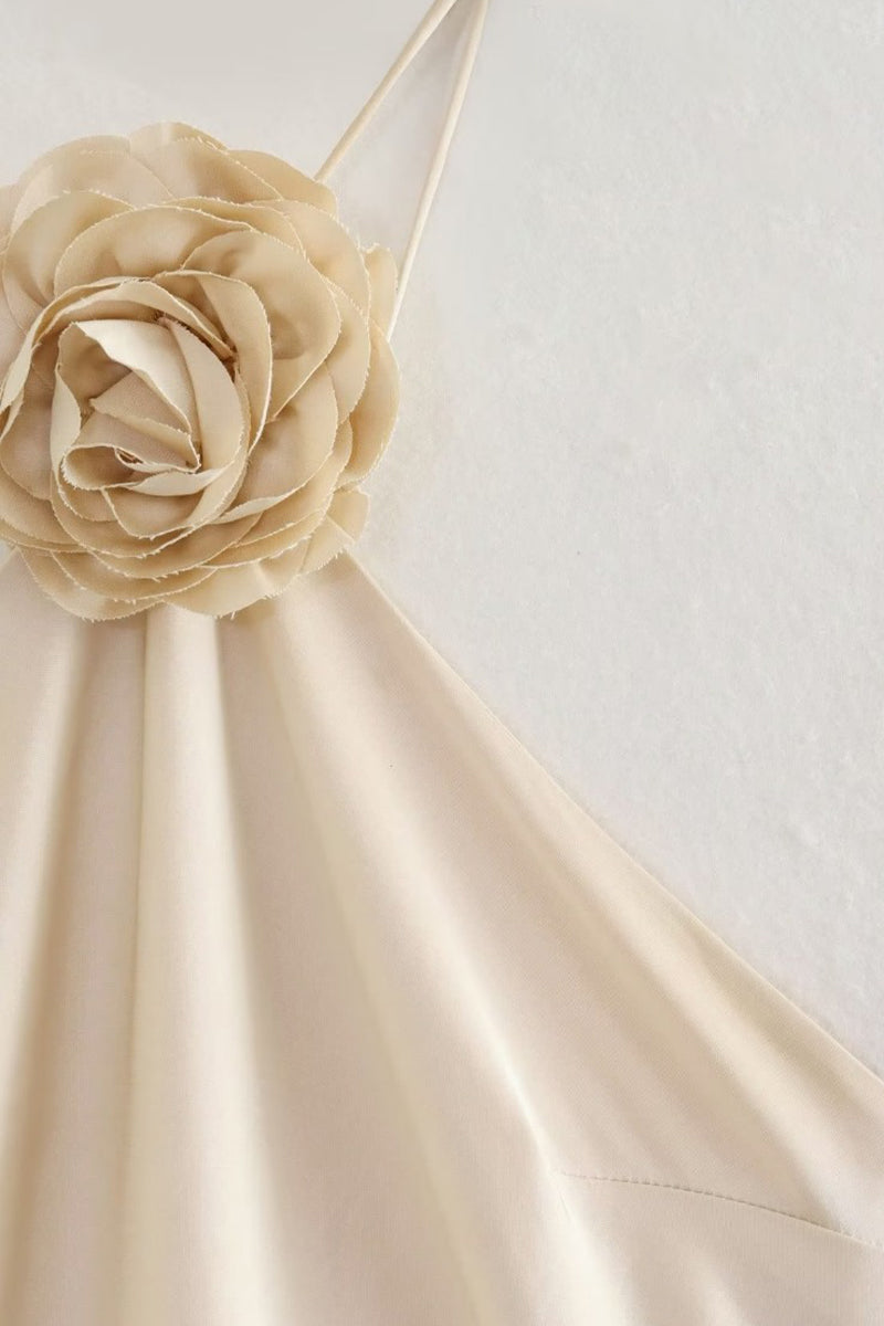 Sexy Solid Backless Halter Sleeveless Dress Dresses