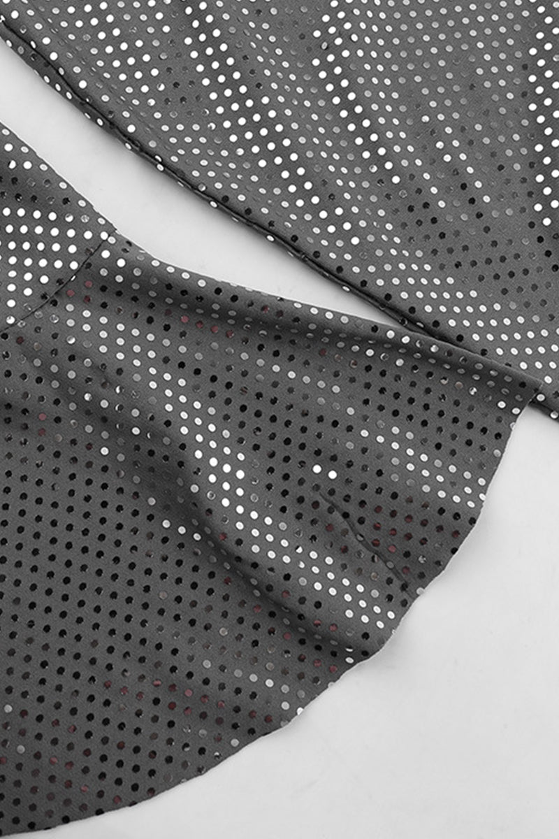 Robes-jupes longues sexy, décolletées, dos nu, épaules dénudées, à motif ajouré.