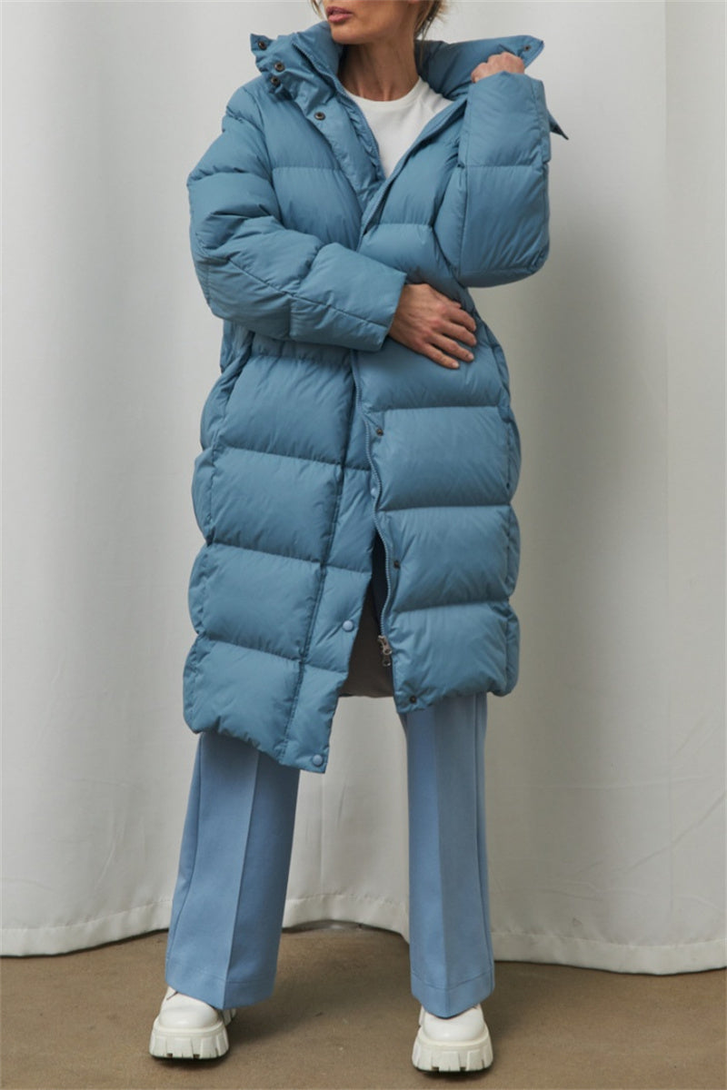 Vêtements d'extérieur à capuche en patchwork uni décontractés (3 couleurs)