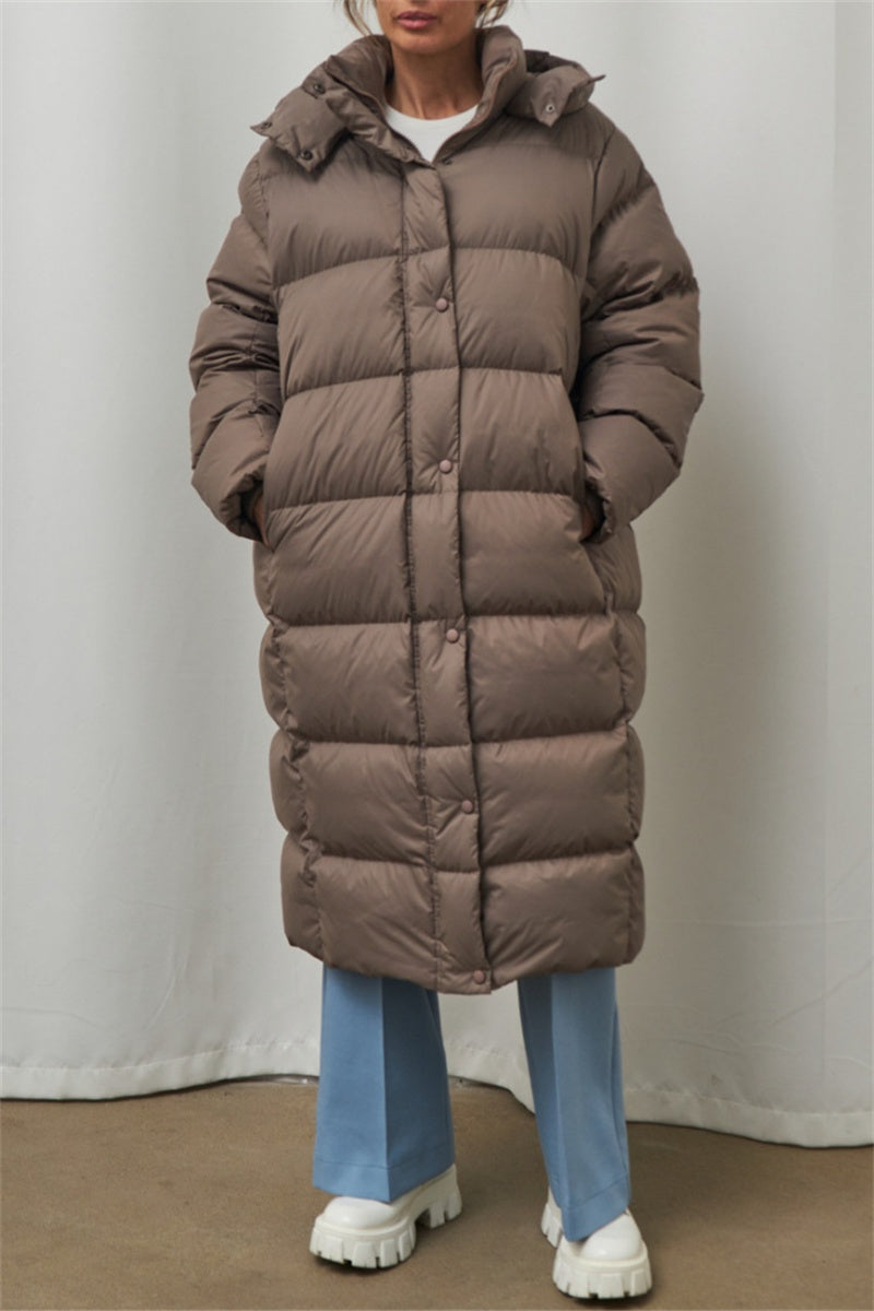 Vêtements d'extérieur à capuche en patchwork uni décontractés (3 couleurs)