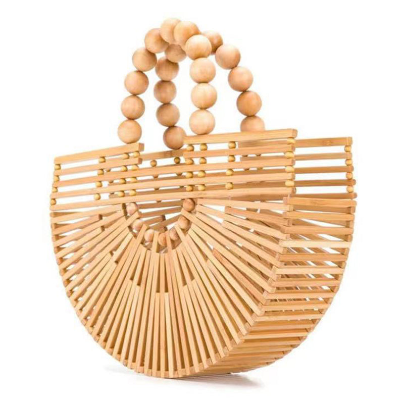 Sacs tissés décontractés en patchwork uni