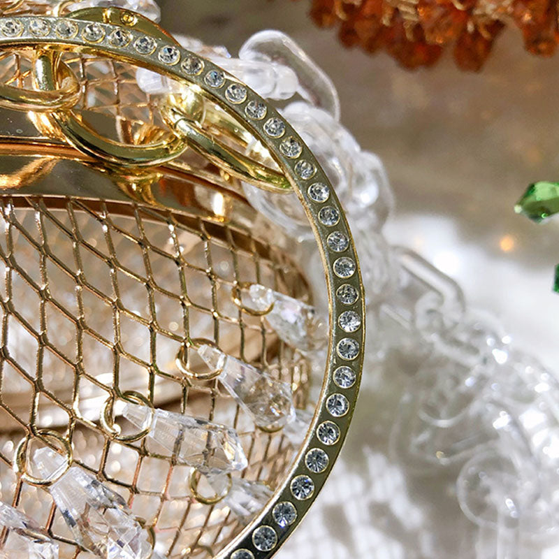 Sacs à main décontractés en patchwork ajouré avec chaînes (3 couleurs)