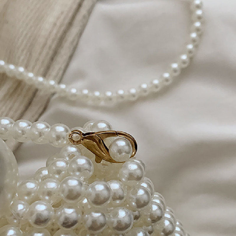 Sacs tissés perlés unis pour tous les jours