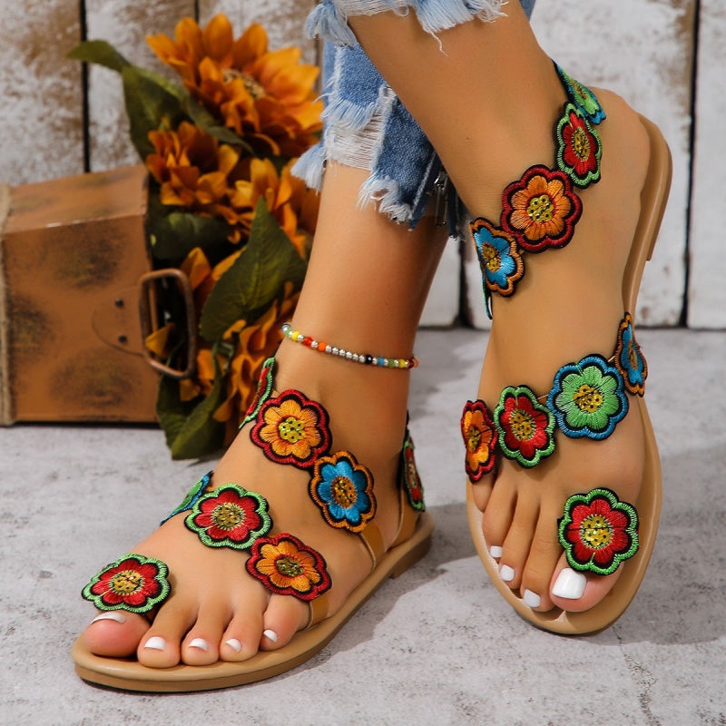 Chaussures confortables et décontractées en patchwork rond.