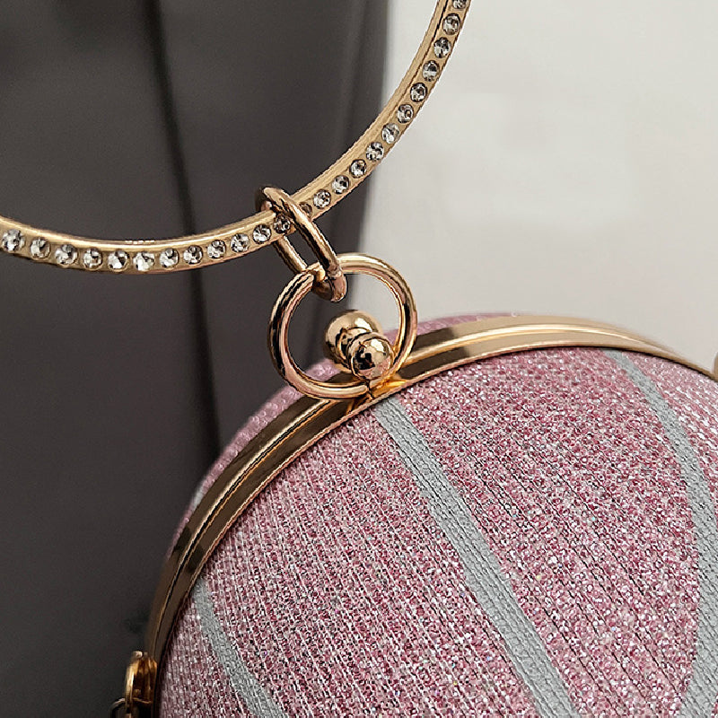 Sacs à main décontractés en patchwork avec chaînes et strass (6 couleurs)