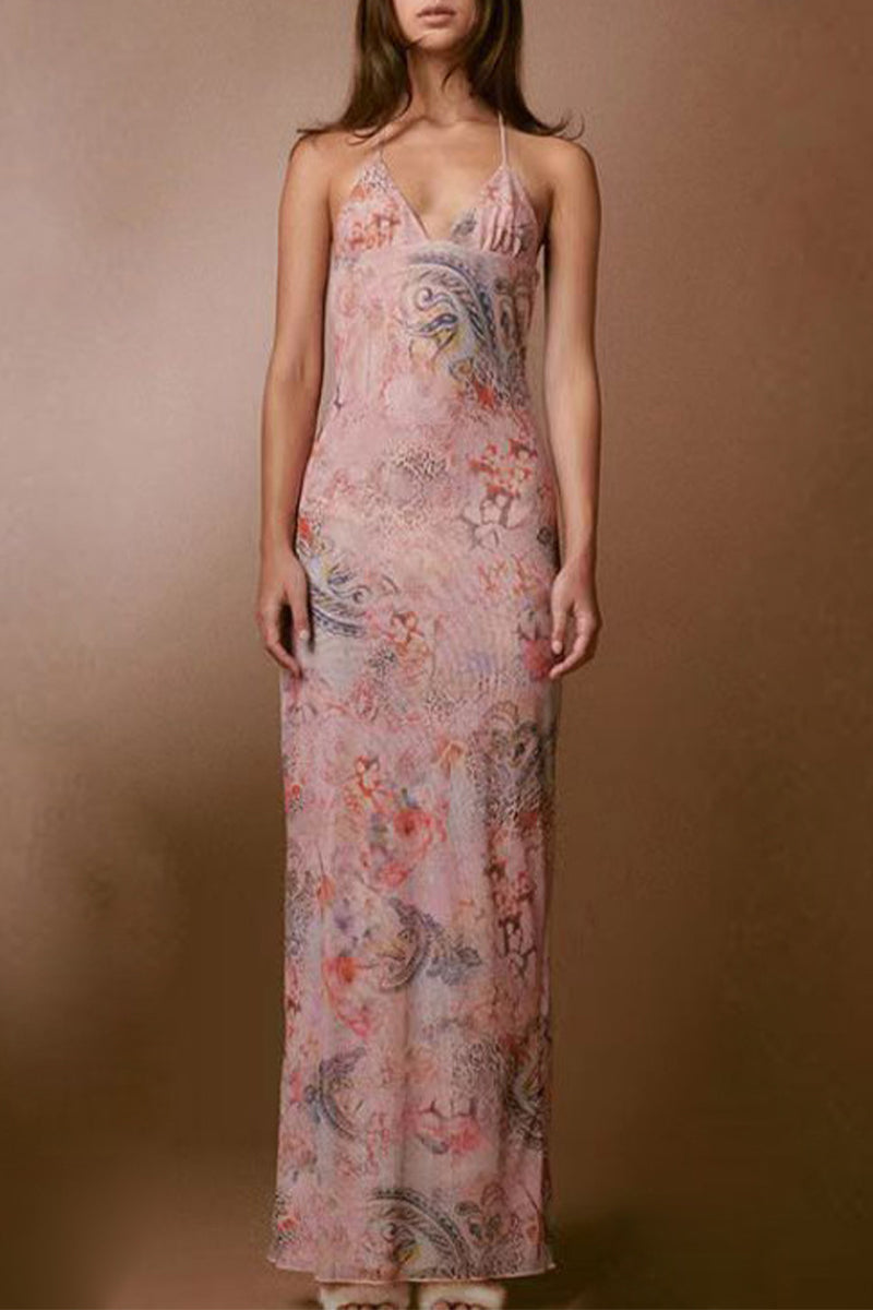 Robes-jupes sexy vintage à motif géométrique, patchwork, en maille, avec col en V, en une seule pièce.