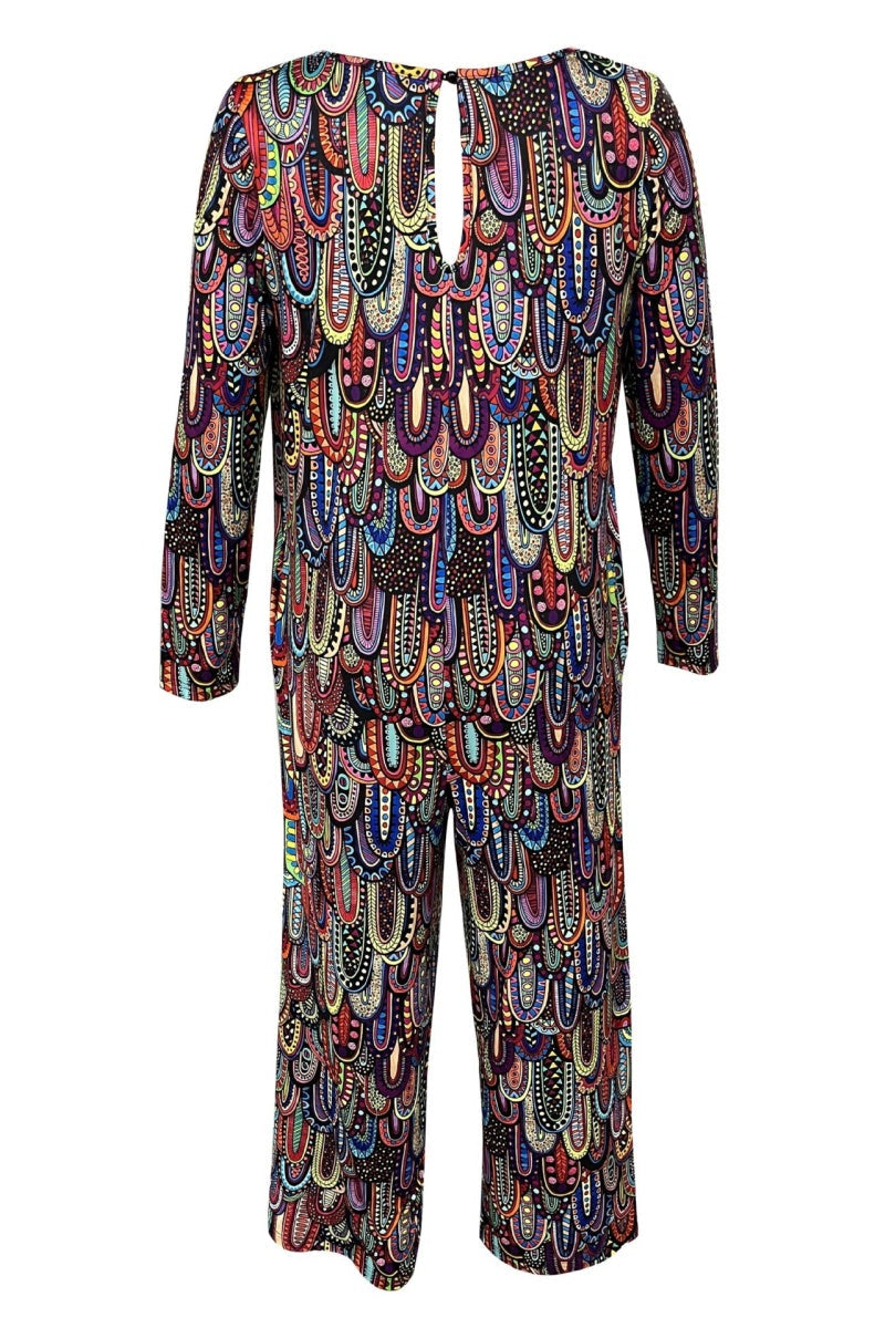 Combinaisons décontractées à col en U, imprimé basique, coupe standard (3 couleurs)