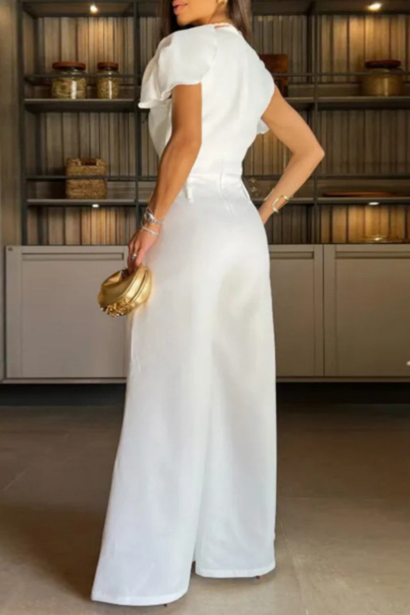 Combinaisons décontractées, unies, ajourées, patchwork, col rond, taille standard.