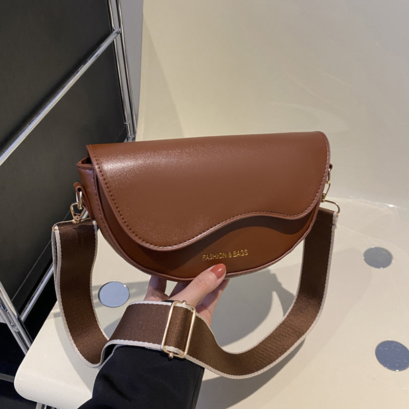 Sacs asymétriques décorés de simples accessoires métalliques imprimés (4 couleurs)