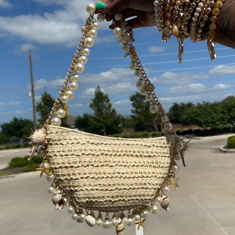 Sacs en patchwork à motif perlée tissée pour les vacances décontractées