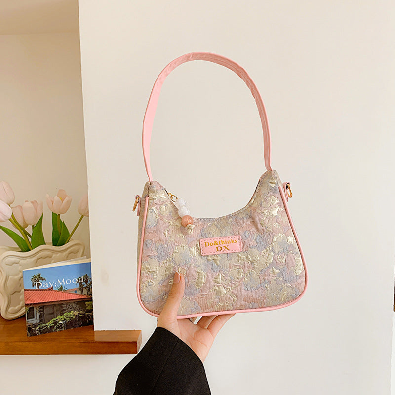 Sacs à main perlés contrastés à motifs de fleurs (3 couleurs)