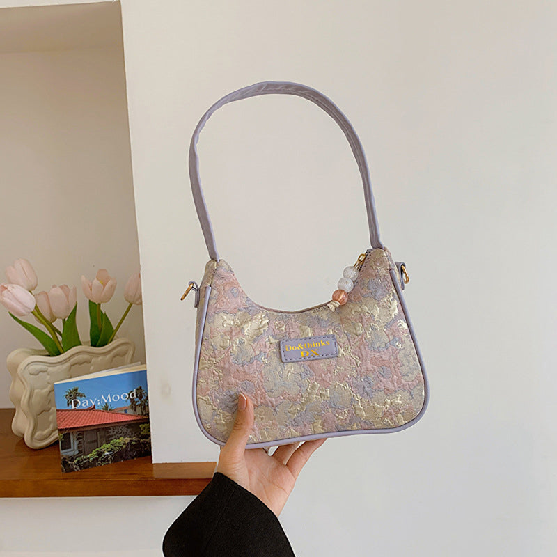 Sacs à main perlés contrastés à motifs de fleurs (3 couleurs)