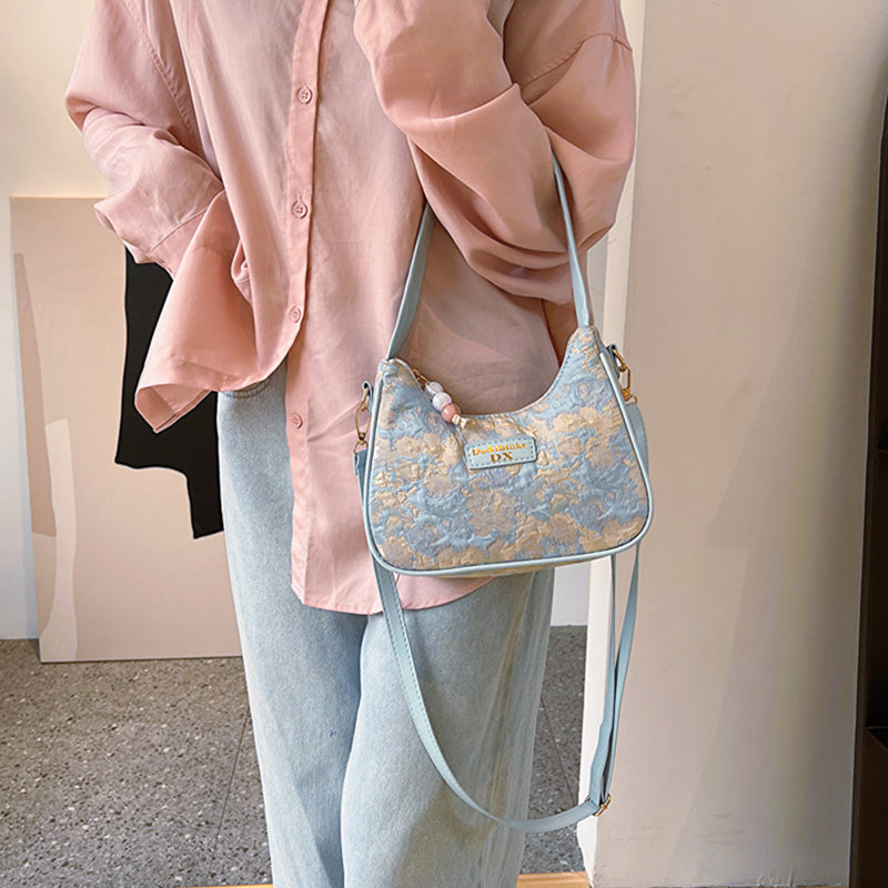 Sacs à main perlés contrastés à motifs de fleurs (3 couleurs)