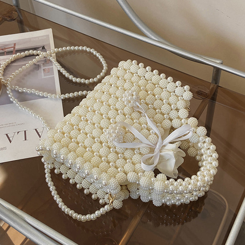 Sacs à main dépareillés à motif perléd et tissé, pour tous les jours.