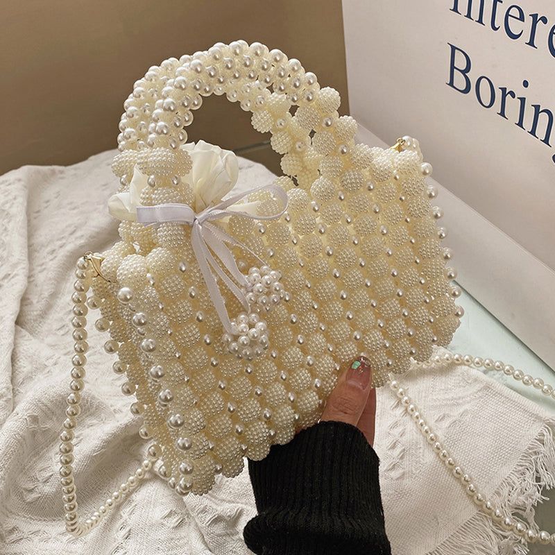 Sacs à main dépareillés à motif perléd et tissé, pour tous les jours.