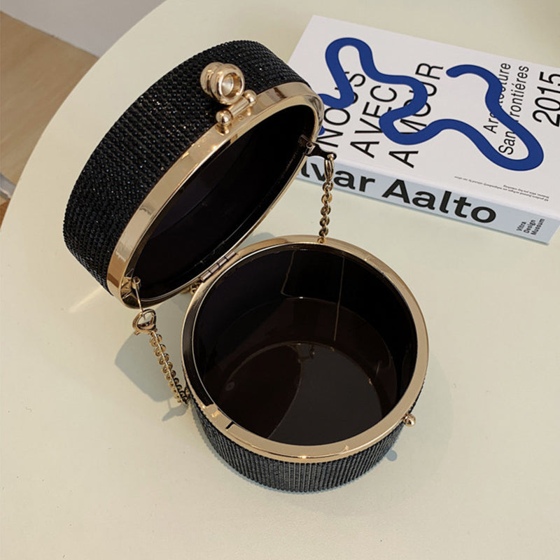 Sacs à main dépareillés décorés de strass, perles et chaînes, pour tous les jours et les soirées (3 couleurs)