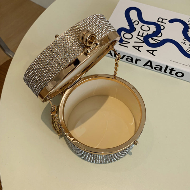 Sacs à main dépareillés décorés de strass, perles et chaînes, pour tous les jours et les soirées (3 couleurs)