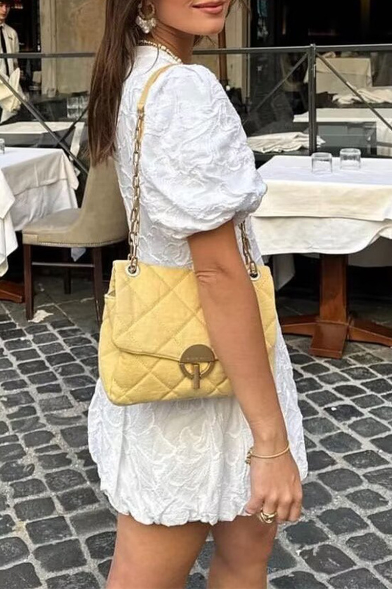 Robe décontractée, rayée, à col en V, style A, manches courtes, pour tous les jours.