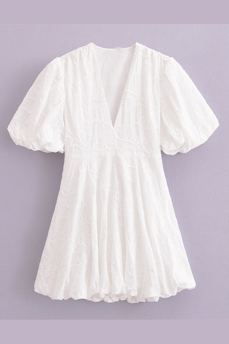 Robe décontractée, rayée, à col en V, style A, manches courtes, pour tous les jours.