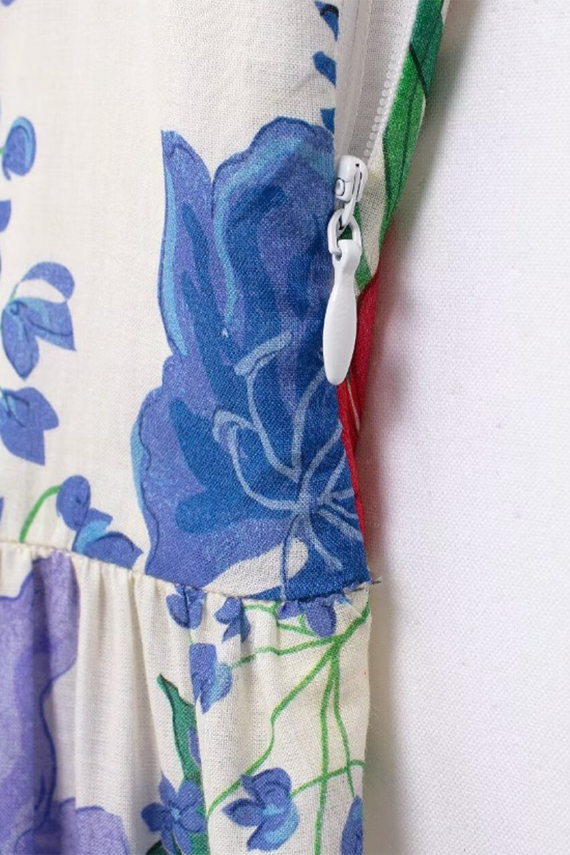 Robes décontractées à imprimé floral et patchwork