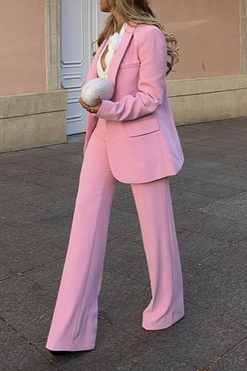 Tenue professionnelle décontractée, couleur unie, patchwork, col montant, manches longues, deux pièces.