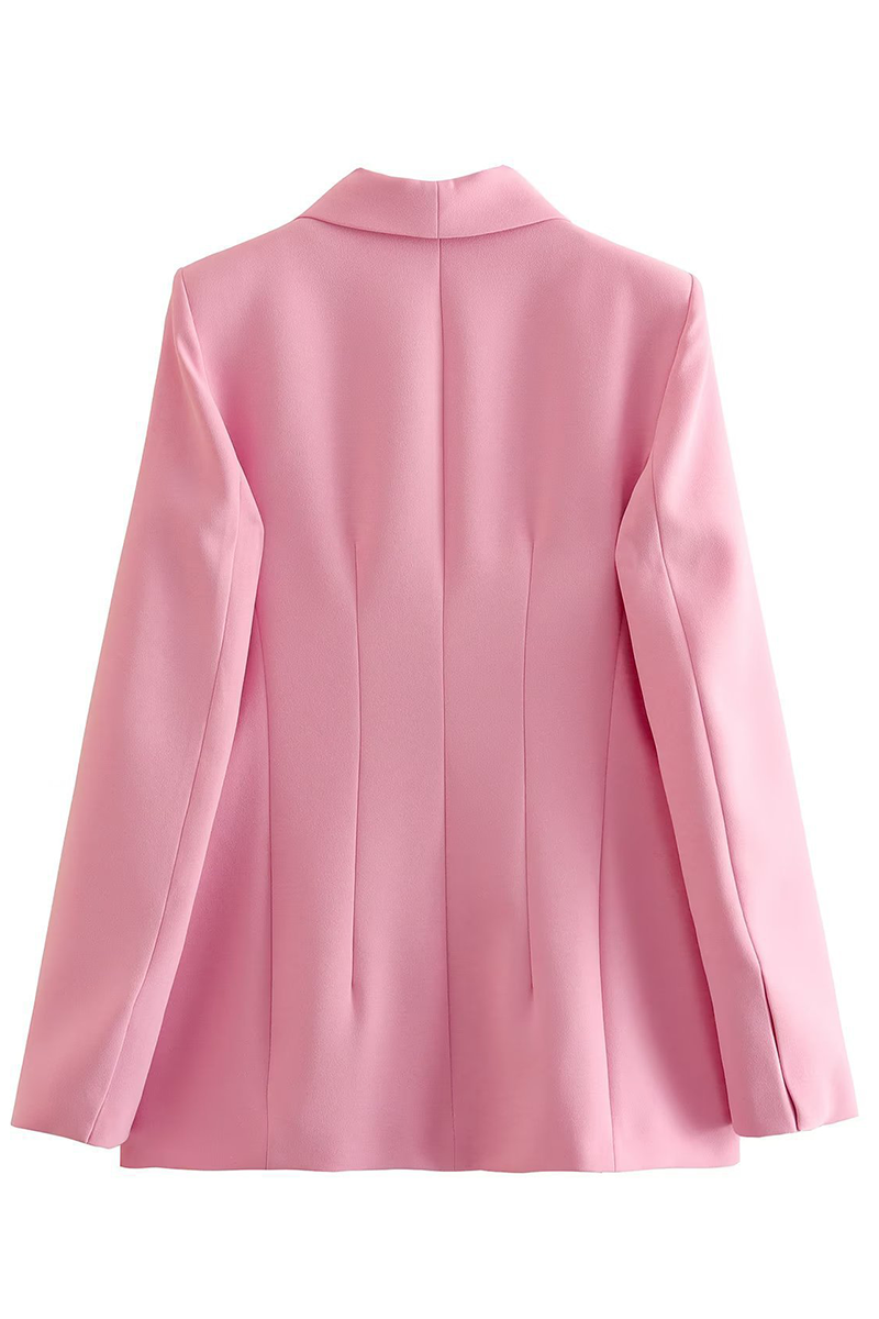 Tenue professionnelle décontractée, couleur unie, patchwork, col montant, manches longues, deux pièces.