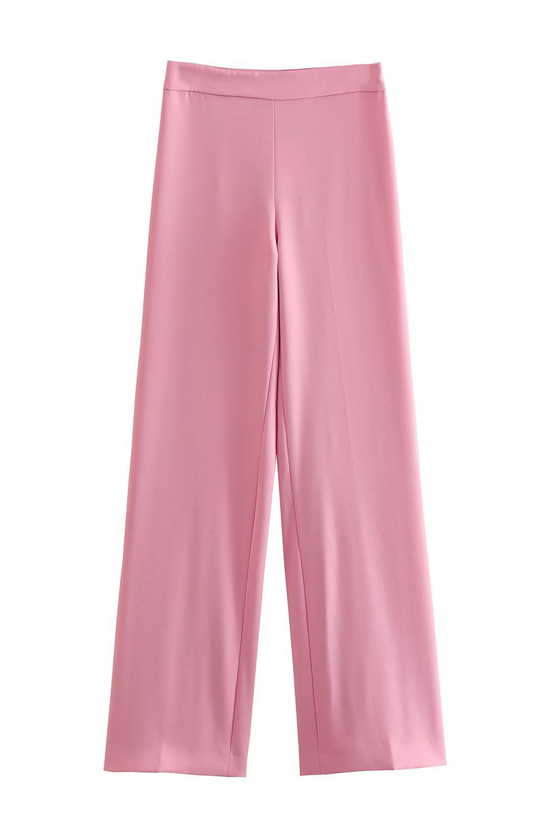 Tenue professionnelle décontractée, couleur unie, patchwork, col montant, manches longues, deux pièces.