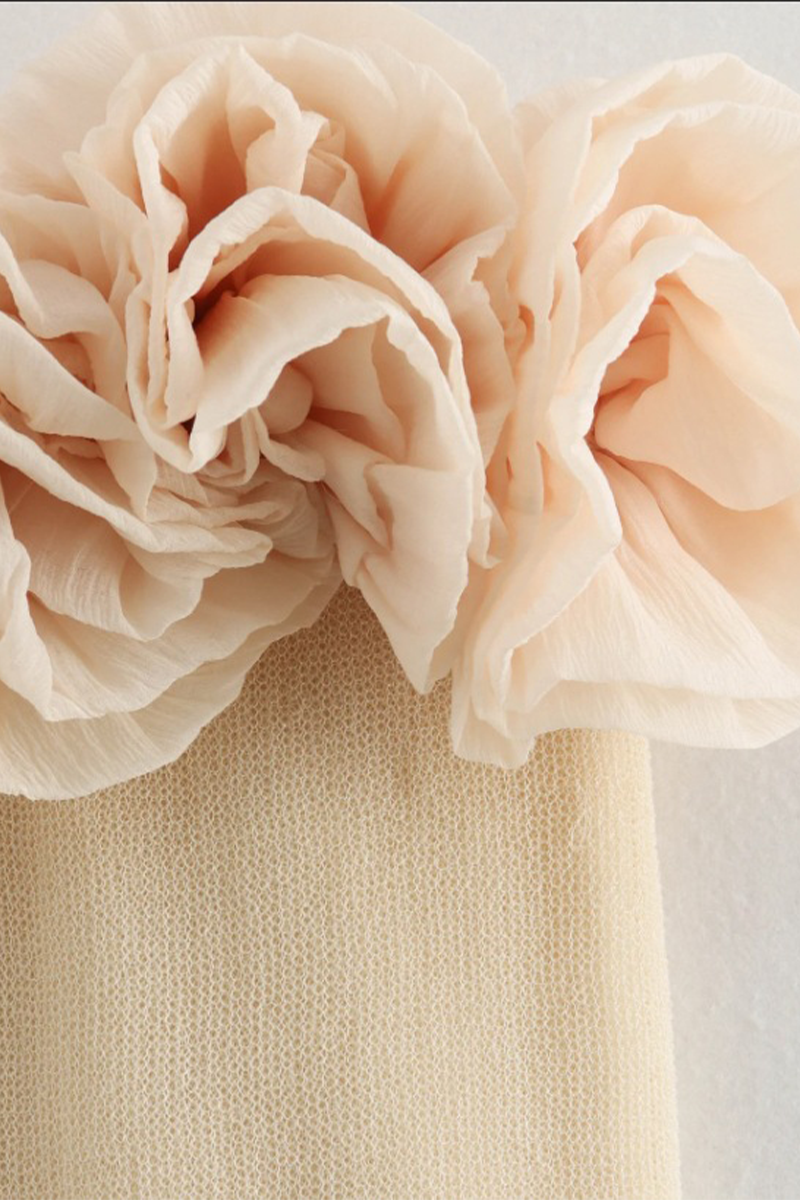 Sexy Ruched Flower Shape Strapless Strapless Dresses