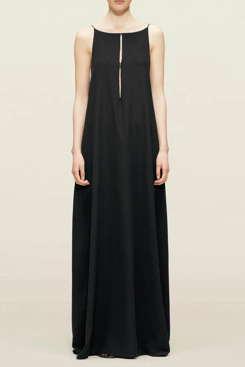 Robes sexy de vacances, couleur unie, dos nu, décolleté en V, sans manches.