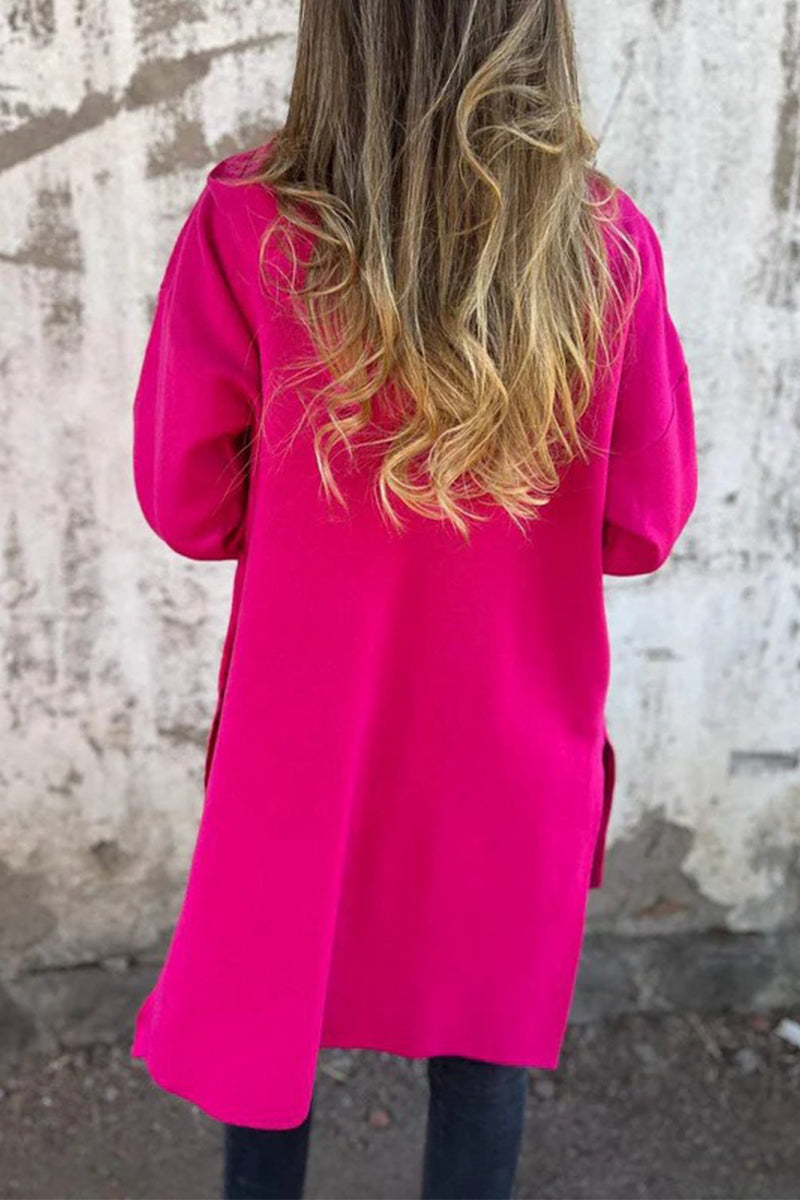 Vêtements d'extérieur décontractés, couleur unie, avec poches, fermeture éclair et capuche (5 couleurs)