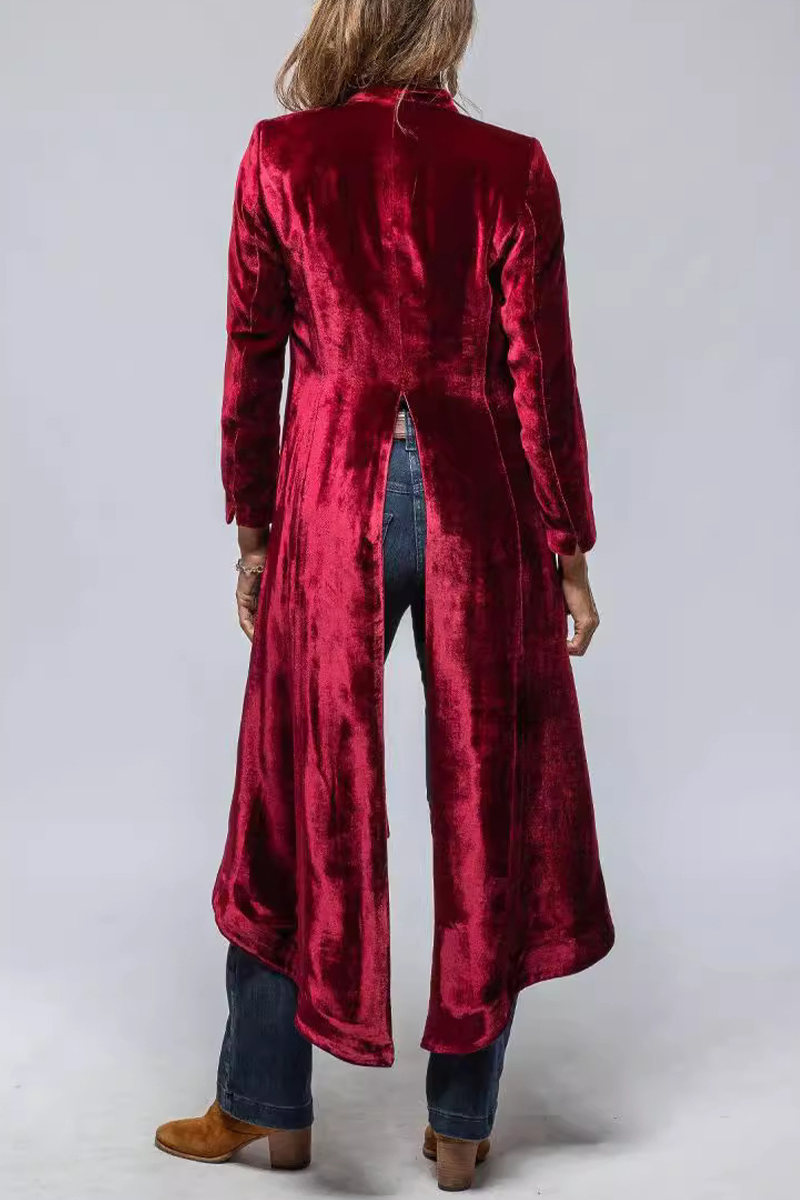 Vêtements d'extérieur décontractés, style streetwear, avec poches, fentes et col en V (3 couleurs)