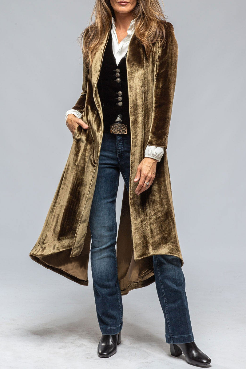 Vêtements d'extérieur décontractés, style streetwear, avec poches, fentes et col en V (3 couleurs)