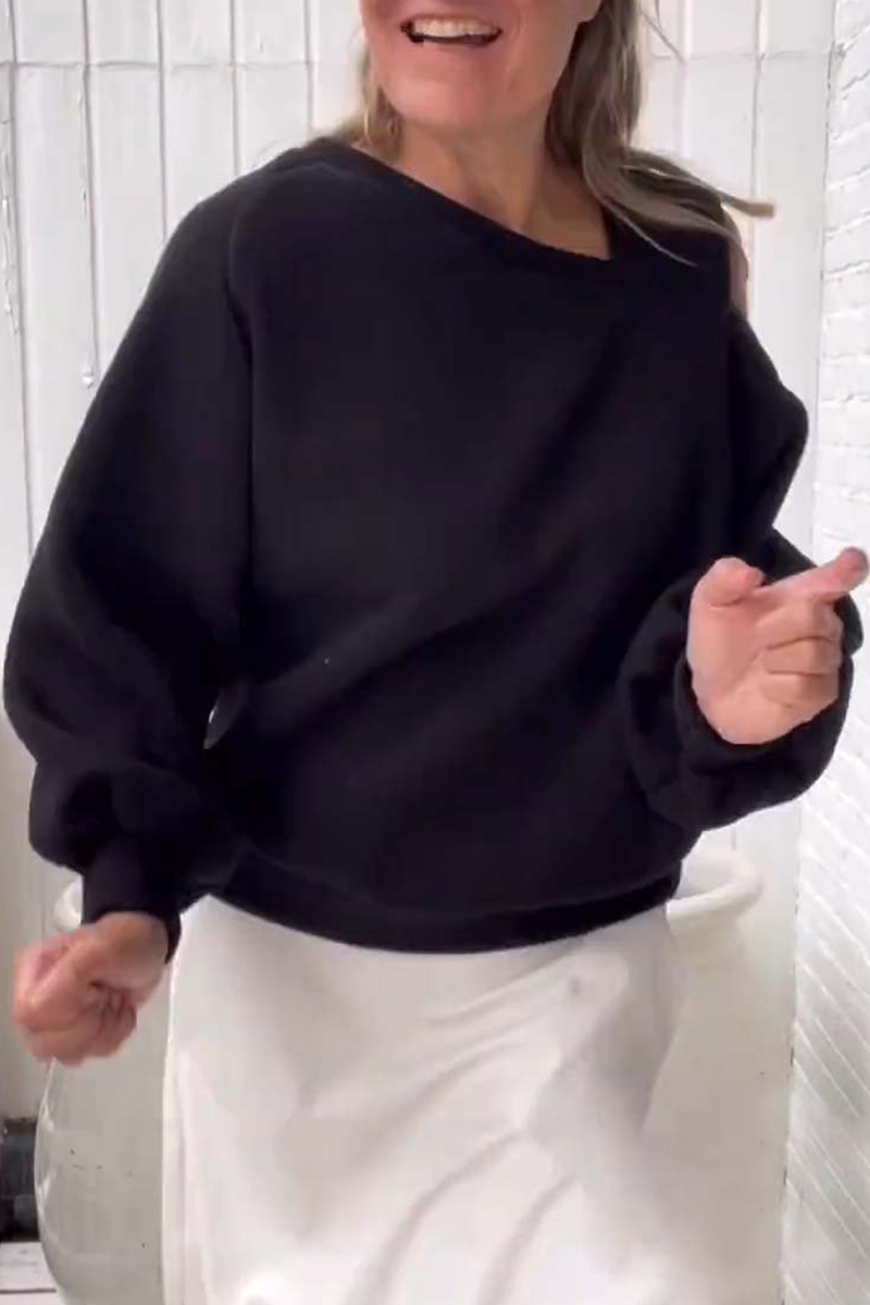 Sweats à capuche décontractés à col asymétrique (4 couleurs)