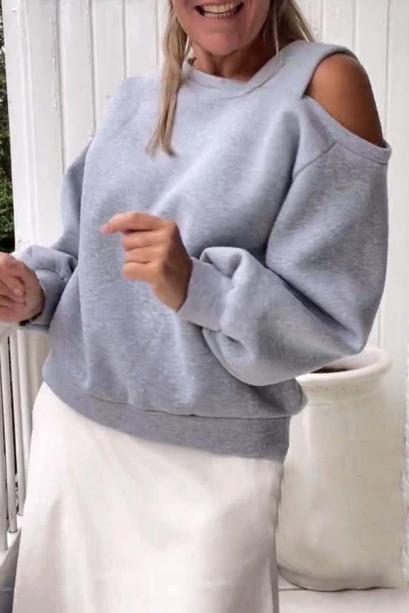 Sweats à capuche décontractés à col asymétrique (4 couleurs)