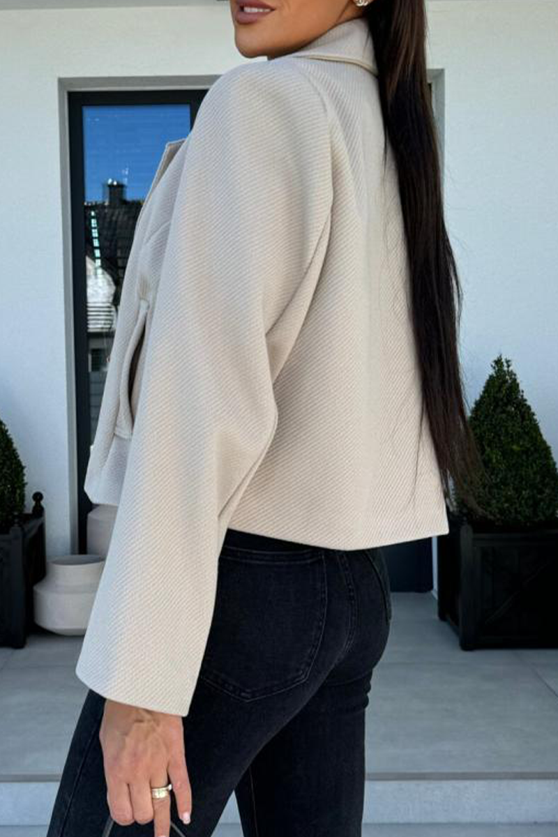 Vêtements d'extérieur décontractés à boutons, col montant, pour tous les jours (5 couleurs)