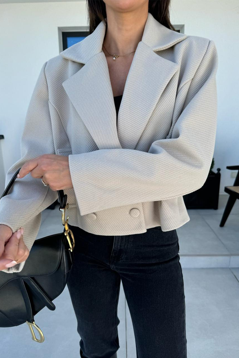 Vêtements d'extérieur décontractés à boutons, col montant, pour tous les jours (5 couleurs)