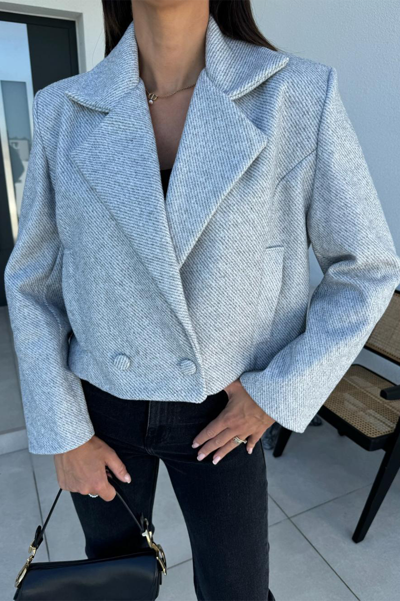 Vêtements d'extérieur décontractés à boutons, col montant, pour tous les jours (5 couleurs)