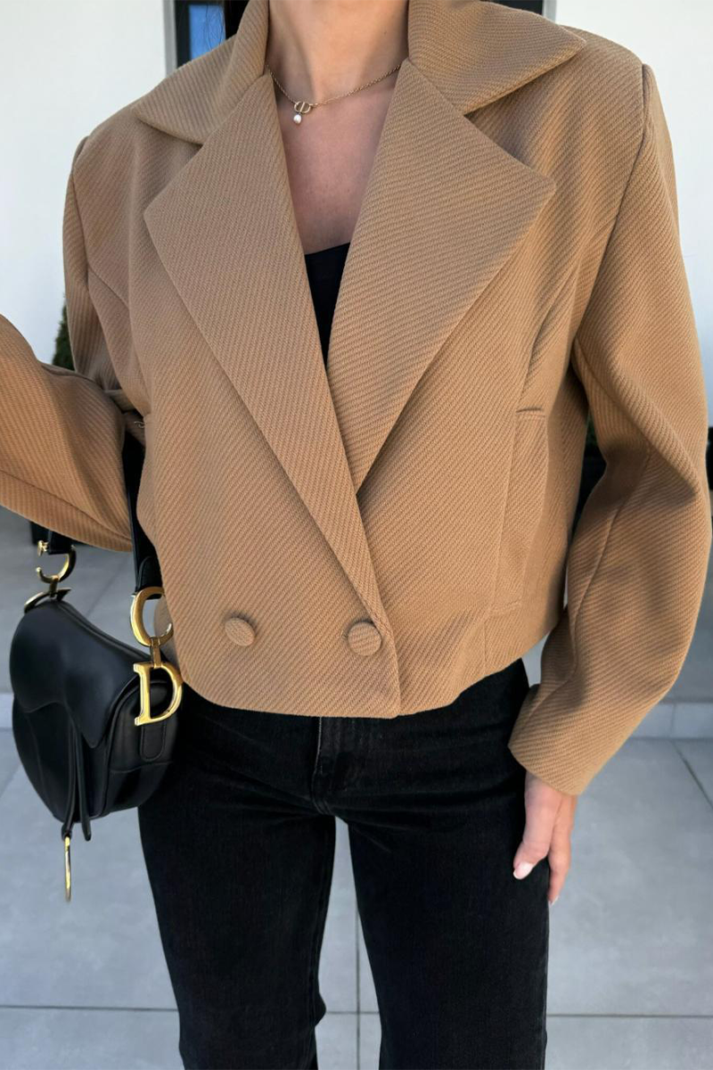 Vêtements d'extérieur décontractés à boutons, col montant, pour tous les jours (5 couleurs)