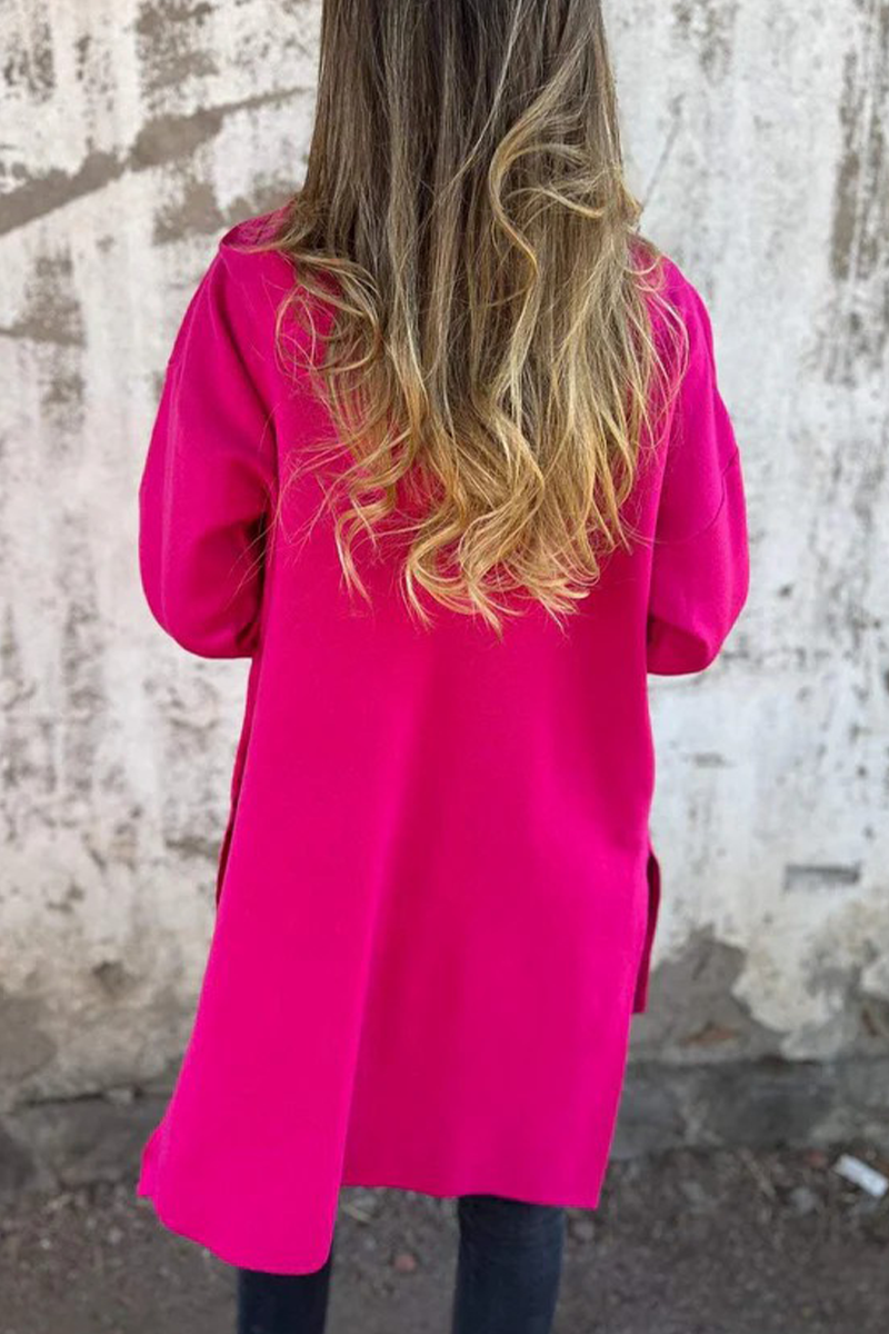 Vêtements d'extérieur à capuche zippés et fendus, style décontracté, pour tous les jours (9 couleurs)