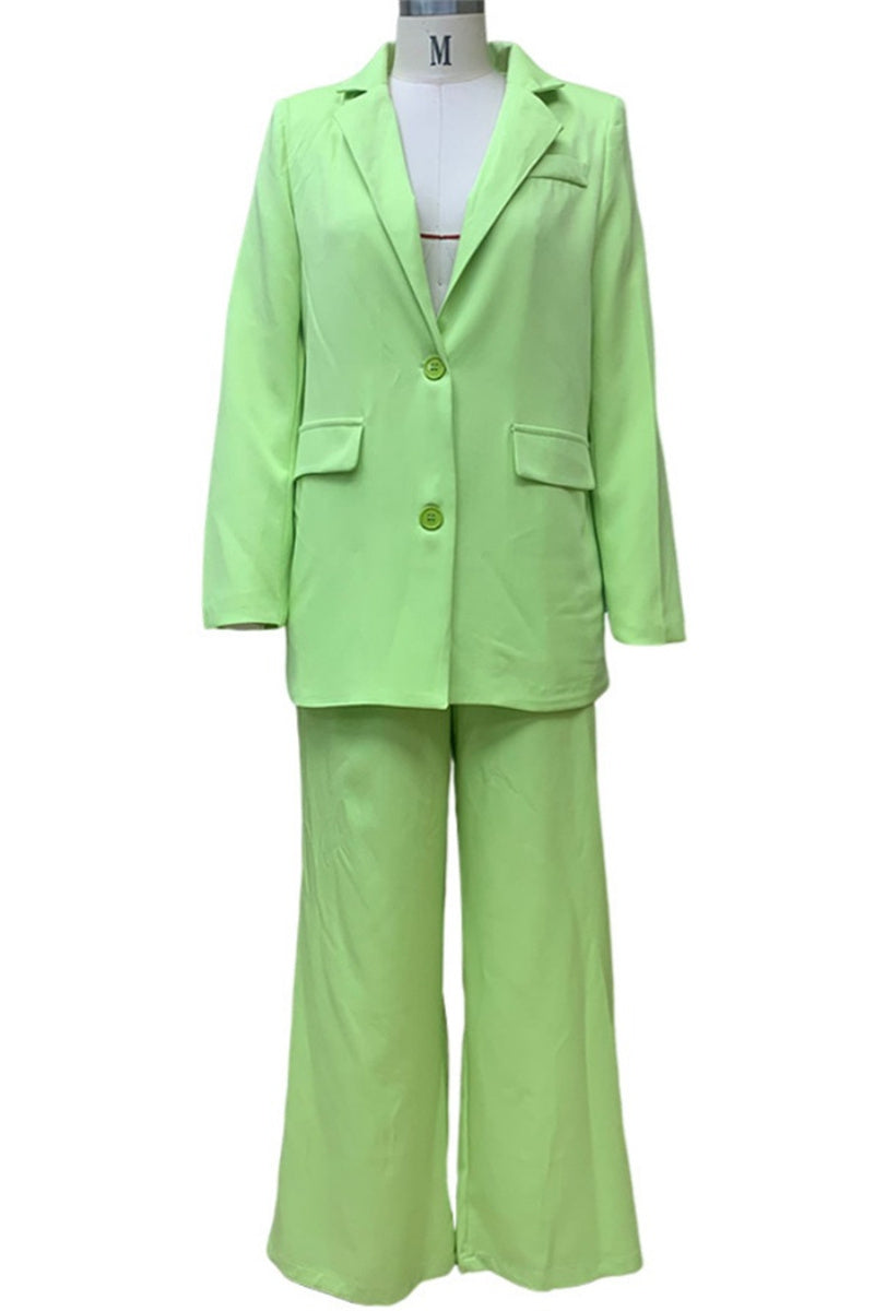 Ensemble deux pièces décontracté à manches longues avec col montant (sans ceinture) (3 couleurs)