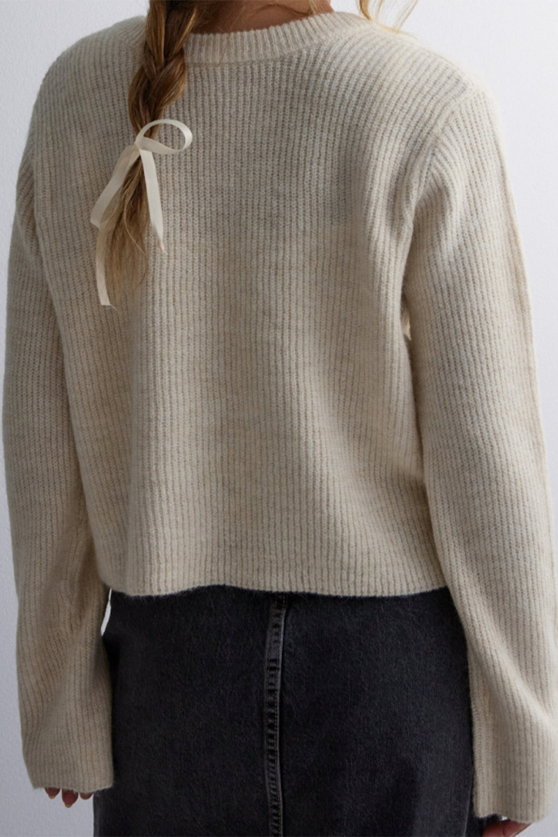 Vêtements d'extérieur décontractés à lacets et col rond (7 couleurs)