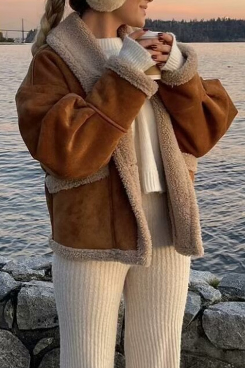 Vêtements d'extérieur décontractés à porter au quotidien, avec poches, boutons et col montant.