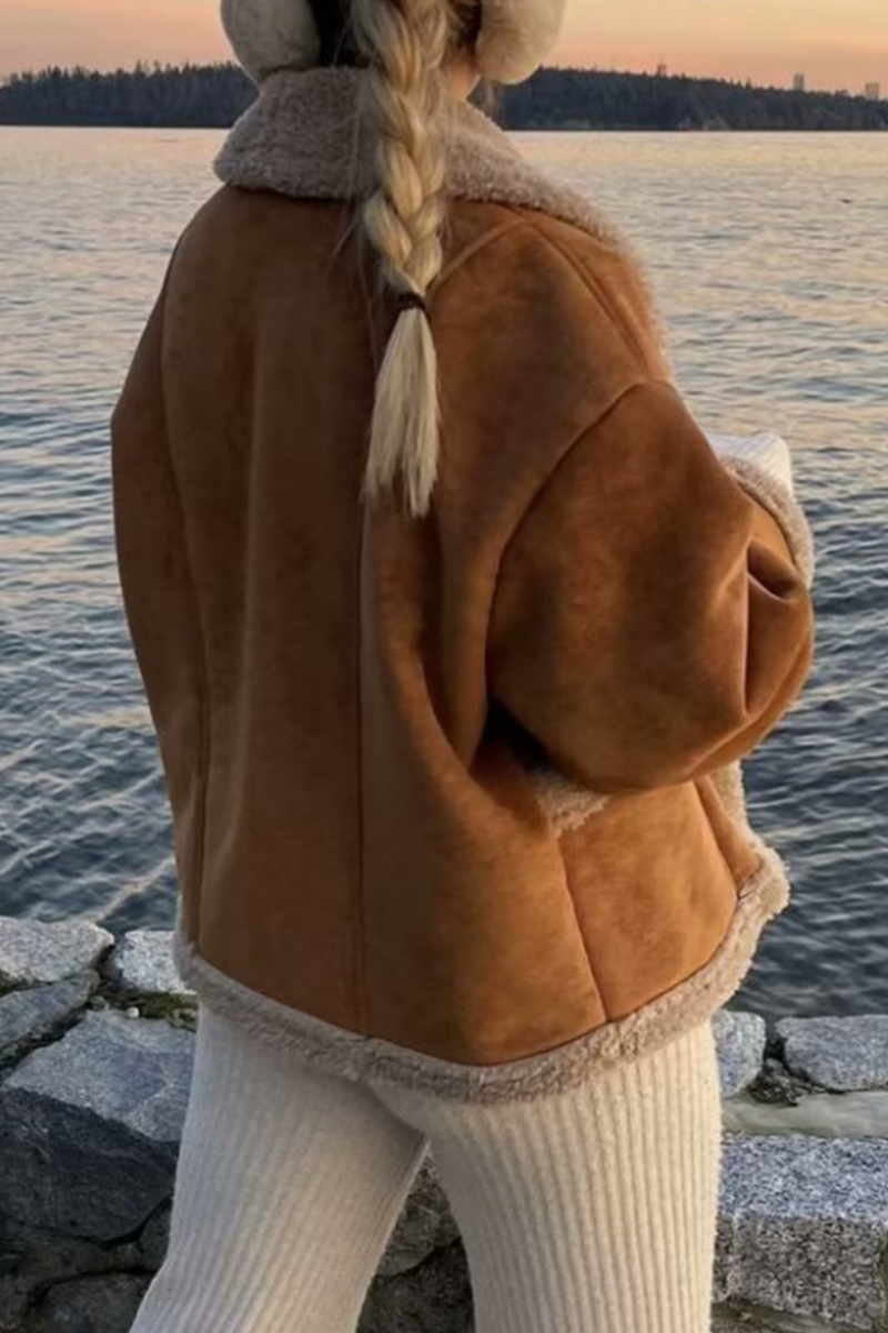 Vêtements d'extérieur décontractés à porter au quotidien, avec poches, boutons et col montant.