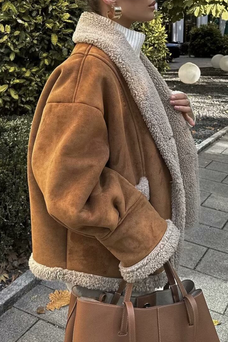 Vêtements d'extérieur décontractés à porter au quotidien, avec poches, boutons et col montant.