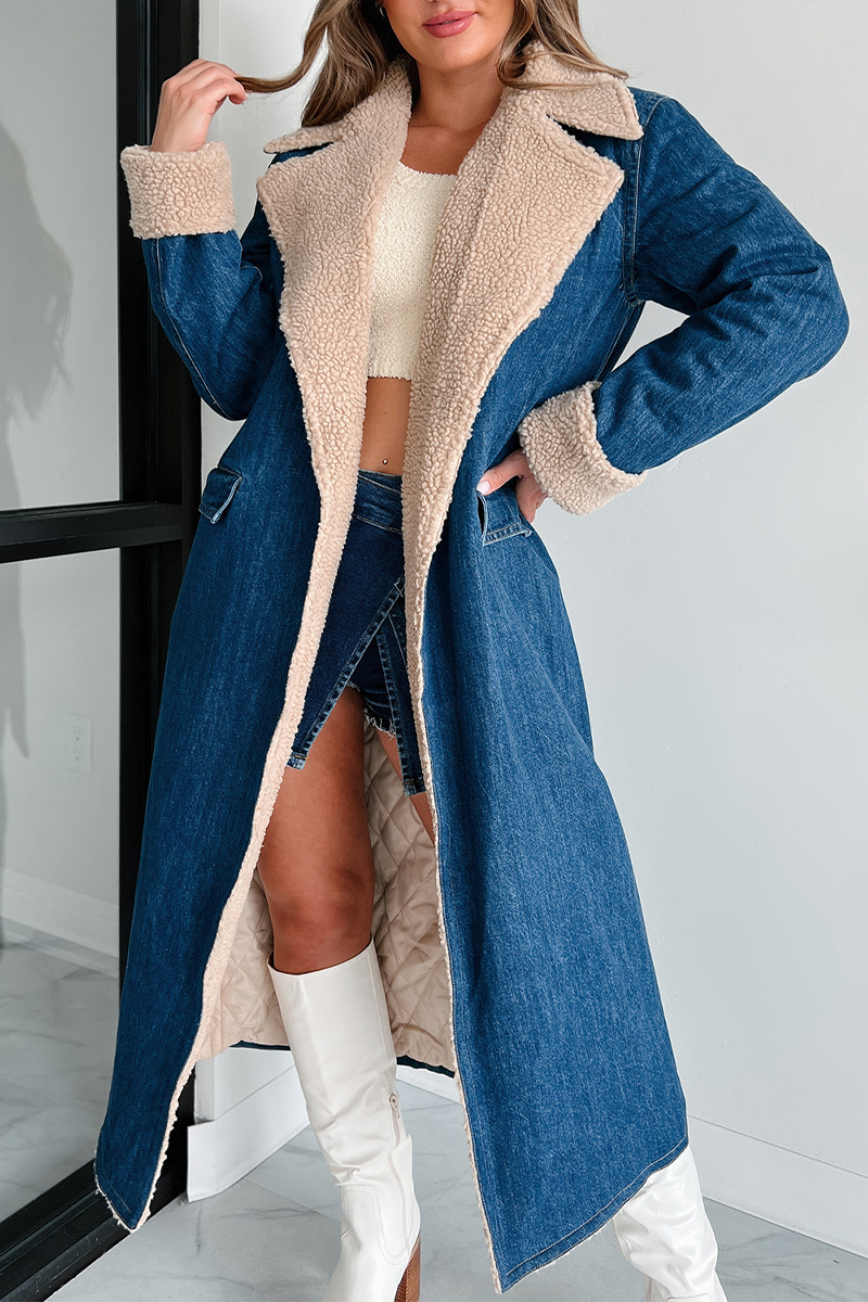 Vêtements d'extérieur décontractés, style streetwear, avec poches, lacets, patchwork et col montant.