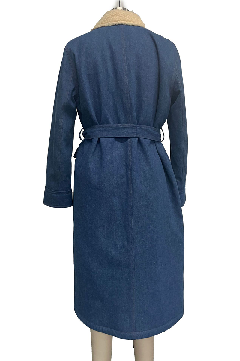 Vêtements d'extérieur décontractés, style streetwear, avec poches, lacets, patchwork et col montant.